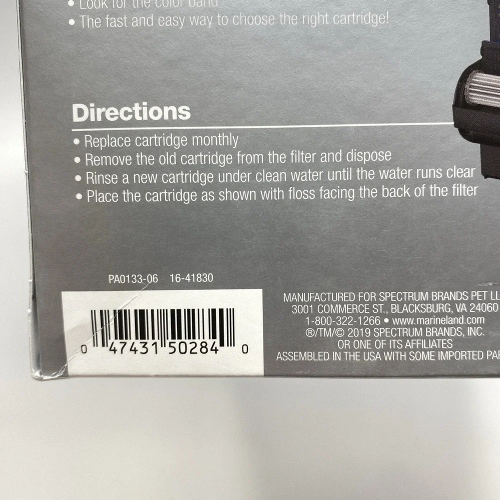 Marineland Rite-Size C Filter Replacement Penguin Power Cartridge 6 Count Box